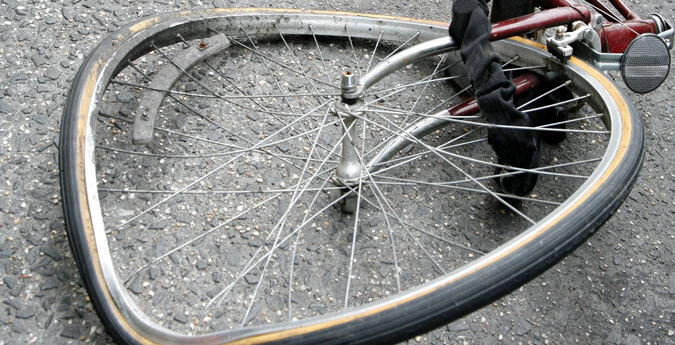 E-BikeSchutz - Vandalismus kaputtes Fahrrad